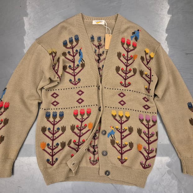 90s LA ROTONDA 플로랄 가디건