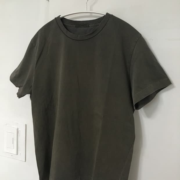 [르아르] 90s 빈티지 핏 피그먼트 티셔츠 차콜 L