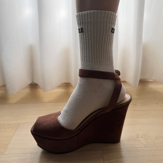 prada 프라다 플랫폼 스웨이드 37