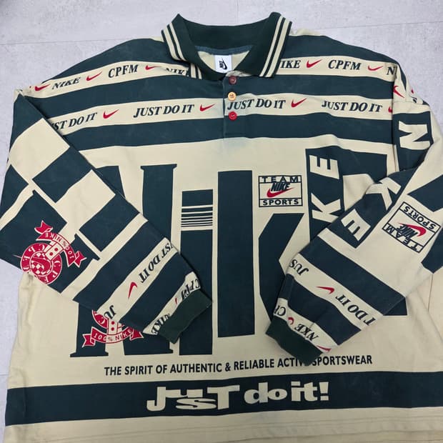나이키 x CPFM 럭비 셔츠 더 스피릿 오브 오센틱