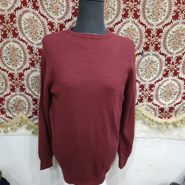 존스메들리 버건디 라운드 니트

