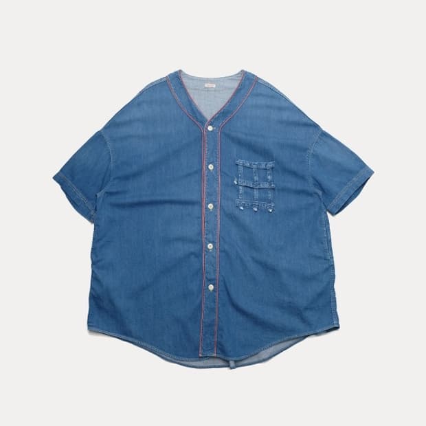 8oz denim baseball shirt