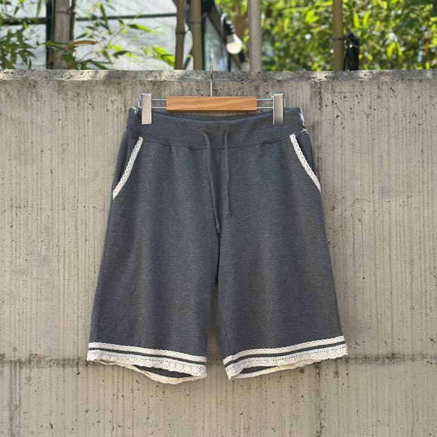 Japanese Vintage 페어리 레이스 스웻 쇼츠