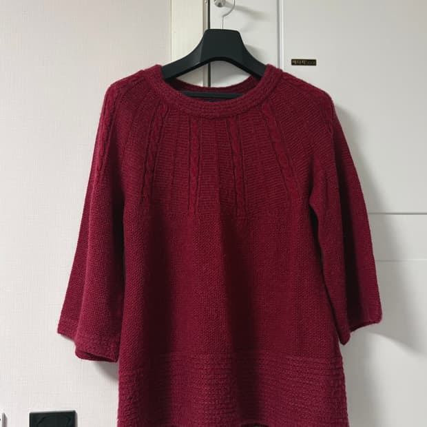 마루빈티지 빨간색 니트 