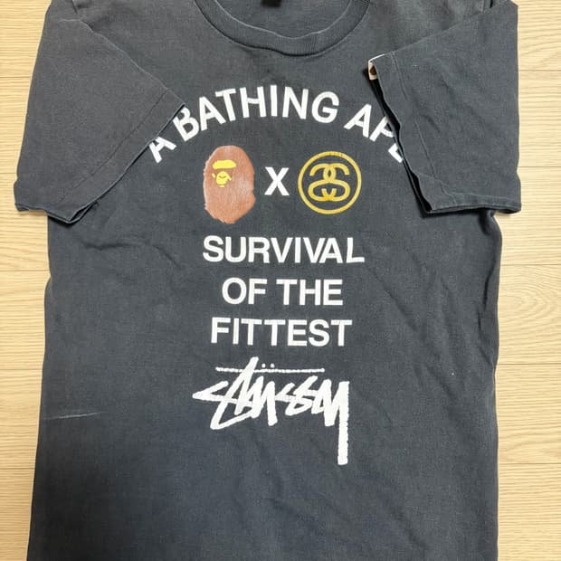 베이프 스투시 빈티지 반팔