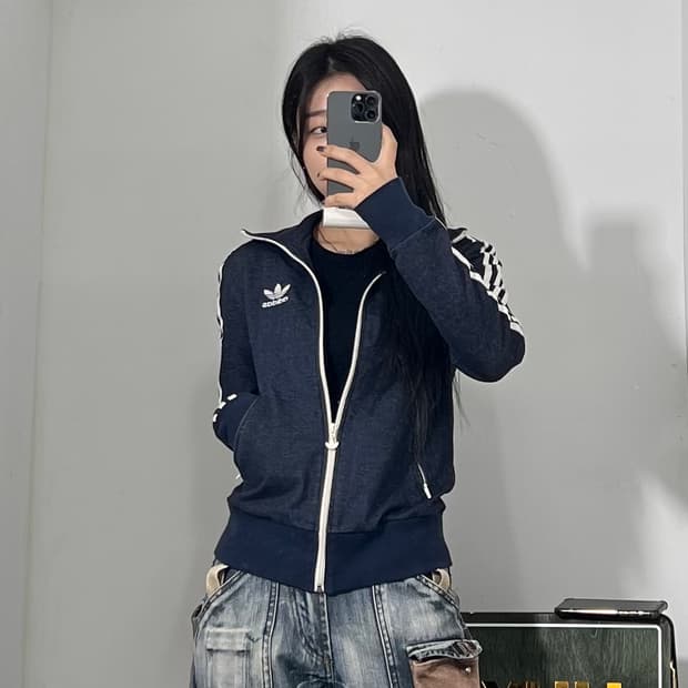 아디다스 흑청 컬러 져지 90