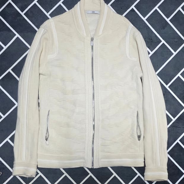 시스템옴므 니트 블루종 자켓 