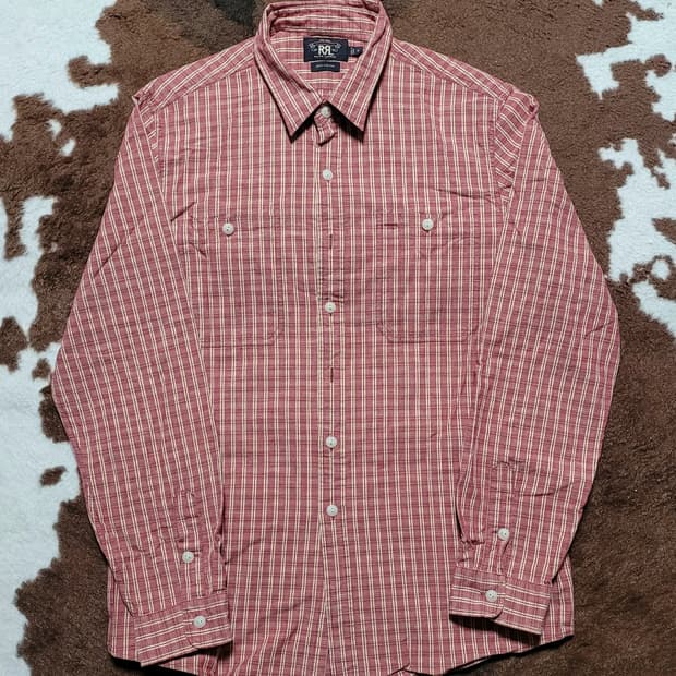 RRL 남성용 체크 남방(XL)