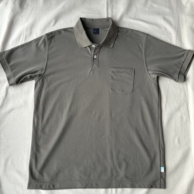 몽벨 재팬 피케 반팔 카라티 올리브그린 L