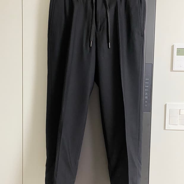 Theory 블랙 울 캐시미어 혼방 바지 31