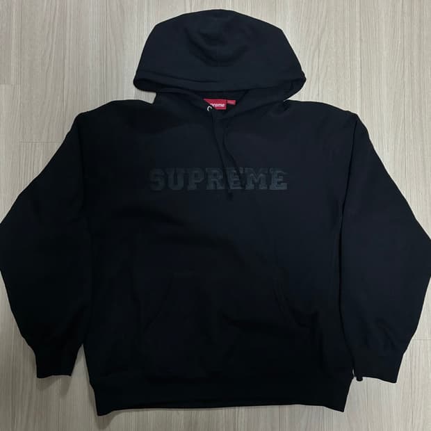 슈프림 컬리지에이트 후드 블랙 L