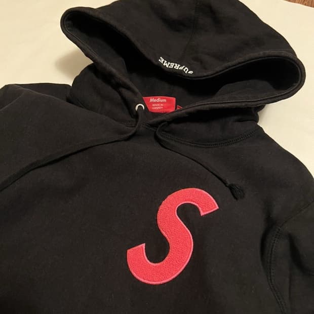 19FW 슈프림 S 로고 후드티