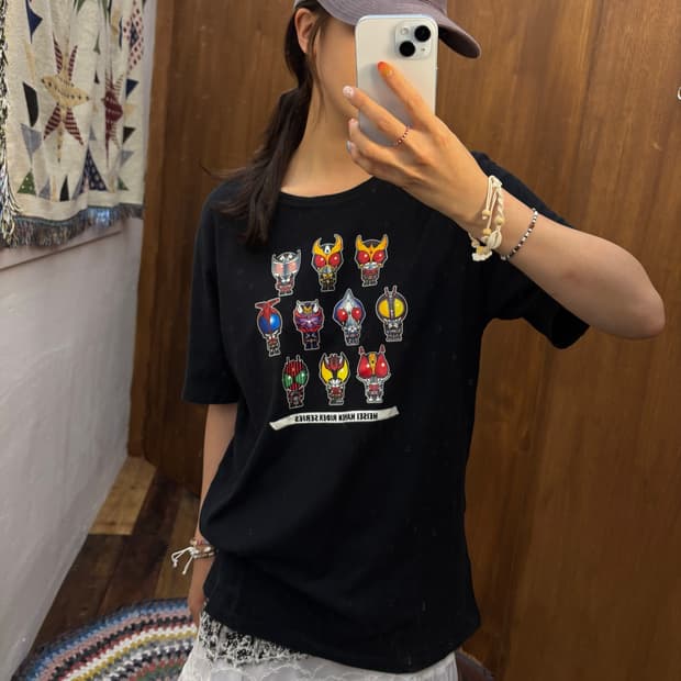 반다이 가면라이더 프린팅 반팔 티 (h70)