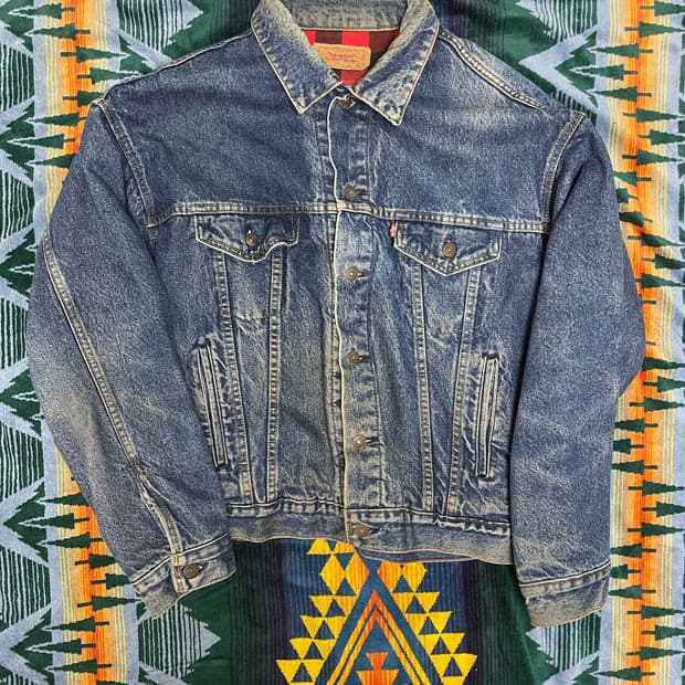 90s levi's buffalo trucker jacket xl