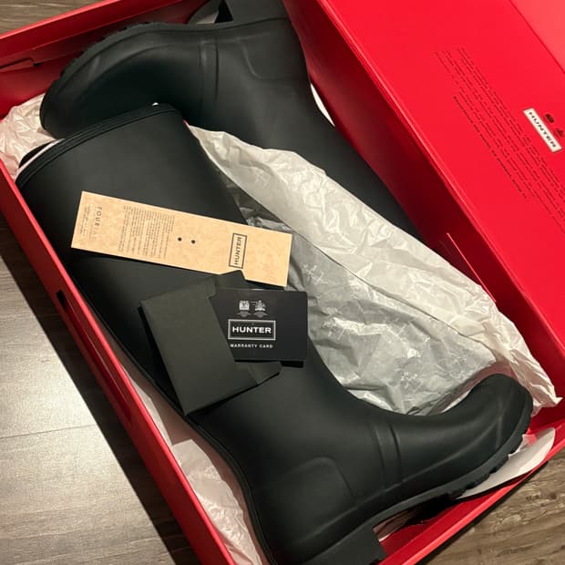 헌터 레인부츠 블랙 250
