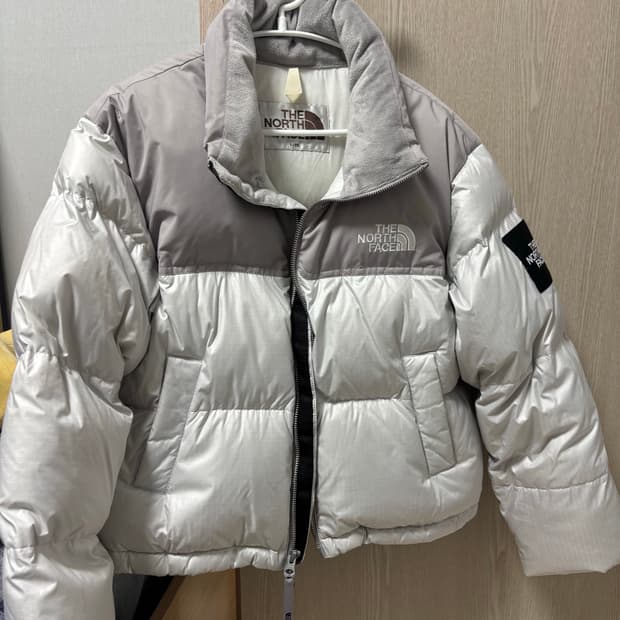 노스페이스 눕시 다운 실버 (S)