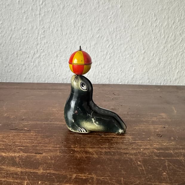 독일)빈티지 레만 물개 틴토이