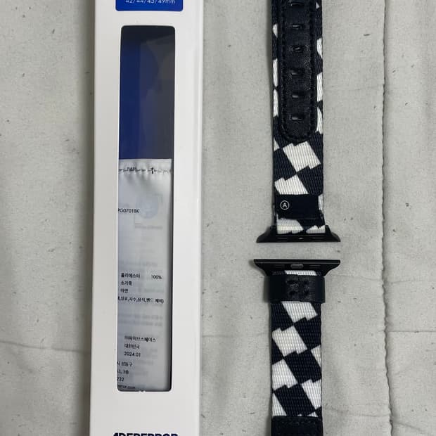 A2 사이즈 아더에러 테닛 워치 스트랩 느와르