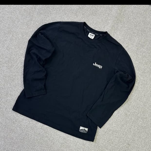 Jeep 검정 긴팔 티셔츠 XL(105)