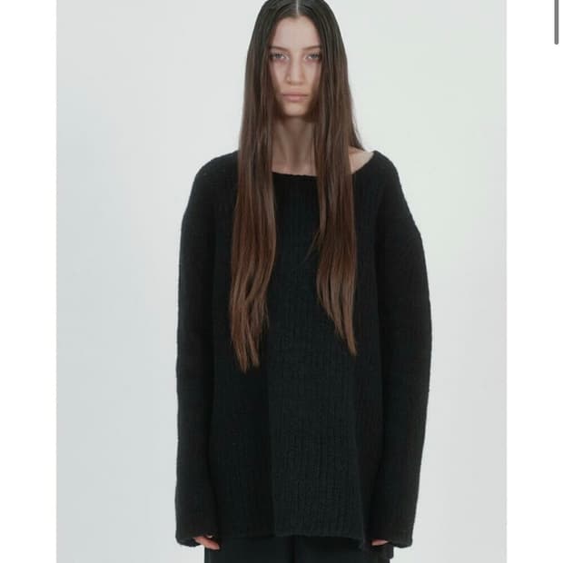 낫띵에브리띵 루즈핏 울 스웨터 블랙