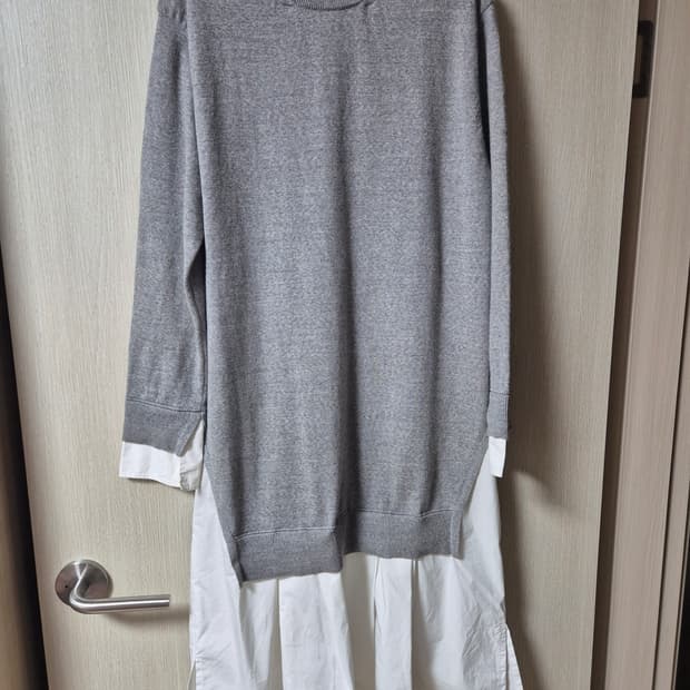 톰그레이하운드 레이어드 롱 니트 원피스 (21년) 한섬