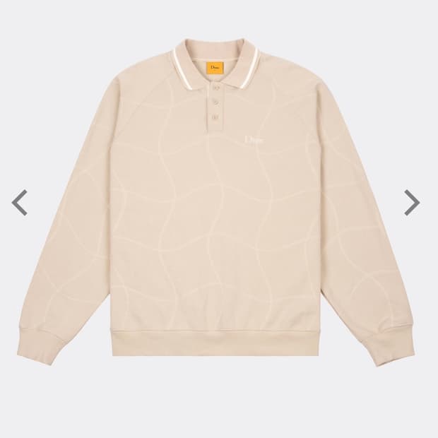 [XL] Dime 다임 웨이브 럭비 스웨터 크림