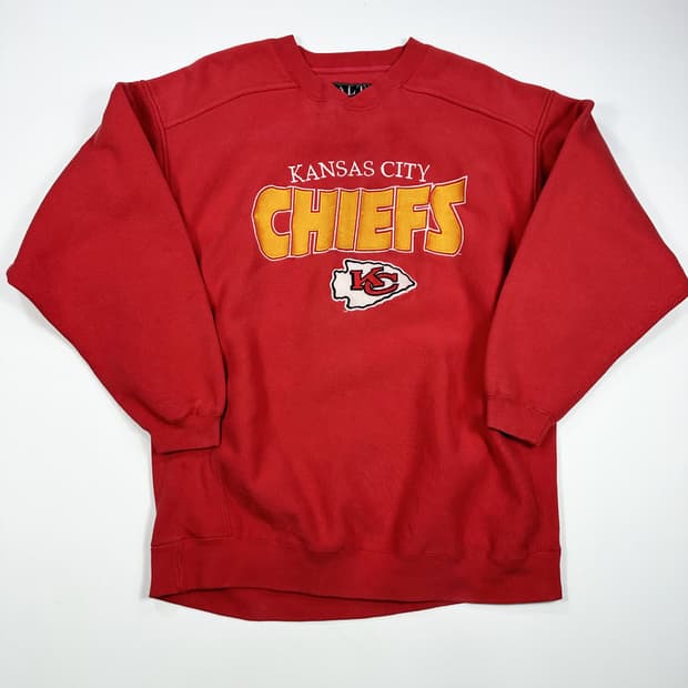 VTG 빈티지 NFL 캔자스시티 치프스 올드스쿨 맨투맨 실측XL