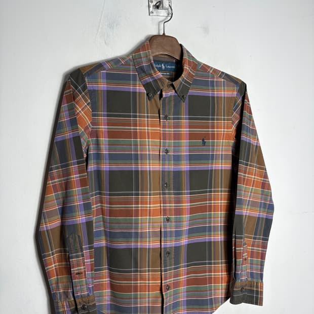 Polo 폴로 체크 코튼 셔츠