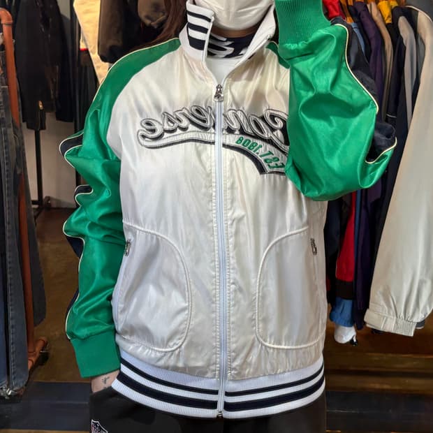 컨버스 배색 바시티 자켓