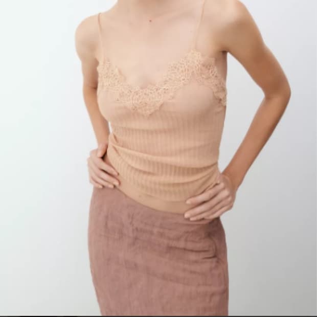 [구해요]자라 8779/915/666 레이스 트리밍 캐미솔 탑