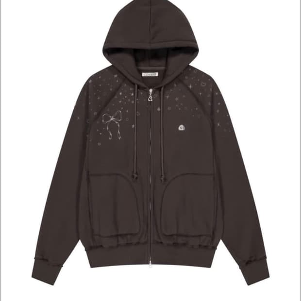 코이세이오 트윙클 후드집업 브라운