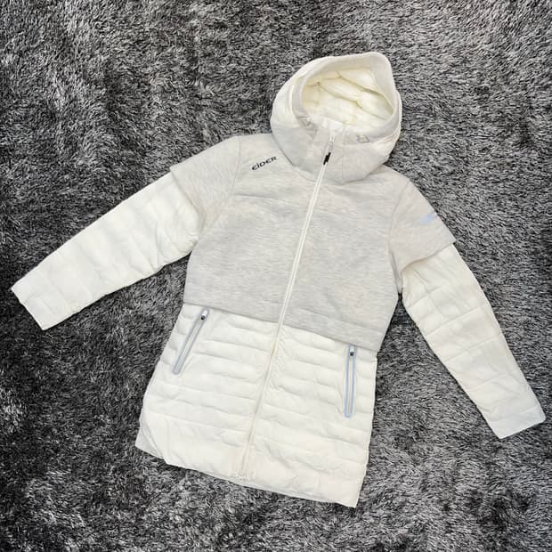 아이더 여성 폴라츠 후드 집업 패딩 자켓 (L)