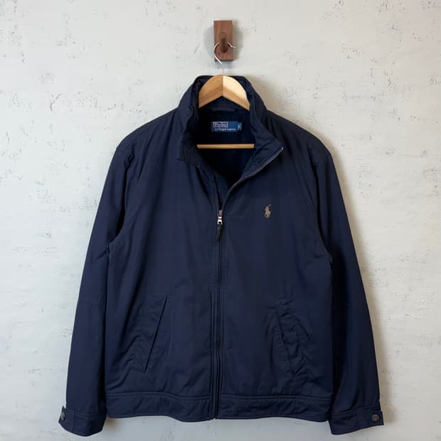 폴로랄프로렌 모크넥 폴리쉘 페리자켓 네이비