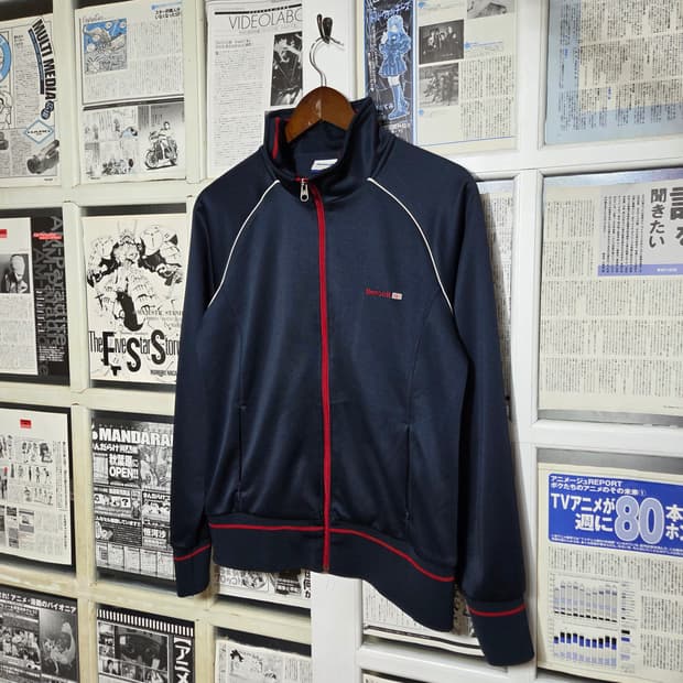 리복 네이비 레드 라인 져지