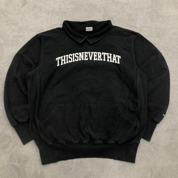 디스이즈네버댓 오버핏 카라 맨투맨 스웻셔츠