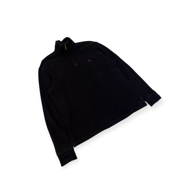 폴로 하프집업 네이비 