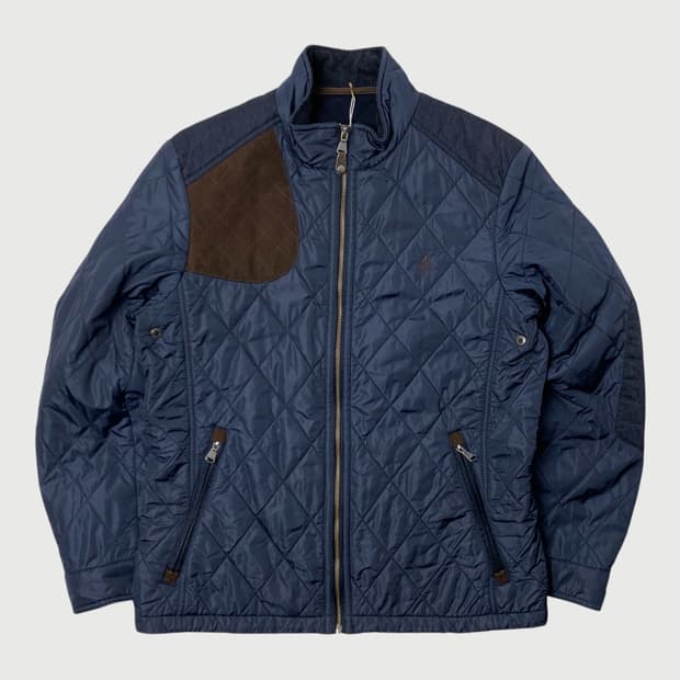 [100/정품] 빈폴 네이비 이가일 퀼팅 집업 자켓