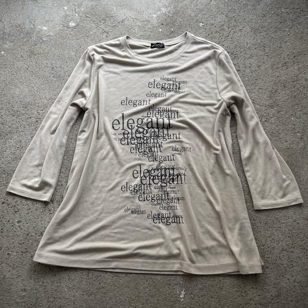 (Japanese vintage)elegant sleeve t