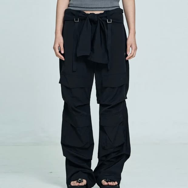 셋업이엑스이 waist roll down cargo pants