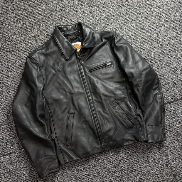 할리데이비슨 USA 스크림인 이글 카우하이드 싱글 라이더 자켓 2238