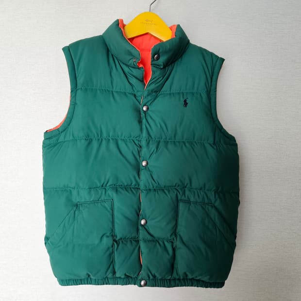 폴로 랄프로렌 덕다운 오리털 패딩조끼 리버시블 양면