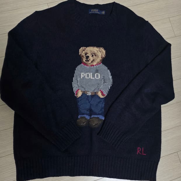 폴로 곰돌이 (베어) 니트 네이비 L