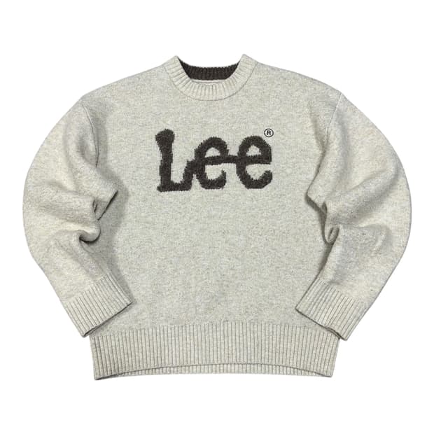 ✨ (바배) LEE 리 니트 아이보리 맨투맨