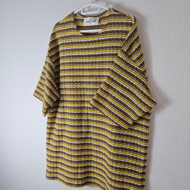 CARRYOVER 니트 반팔티셔츠 파리 L