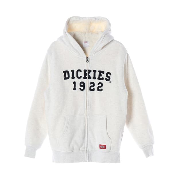 디키즈 1922 빅로고 양털 후드 집업 160
