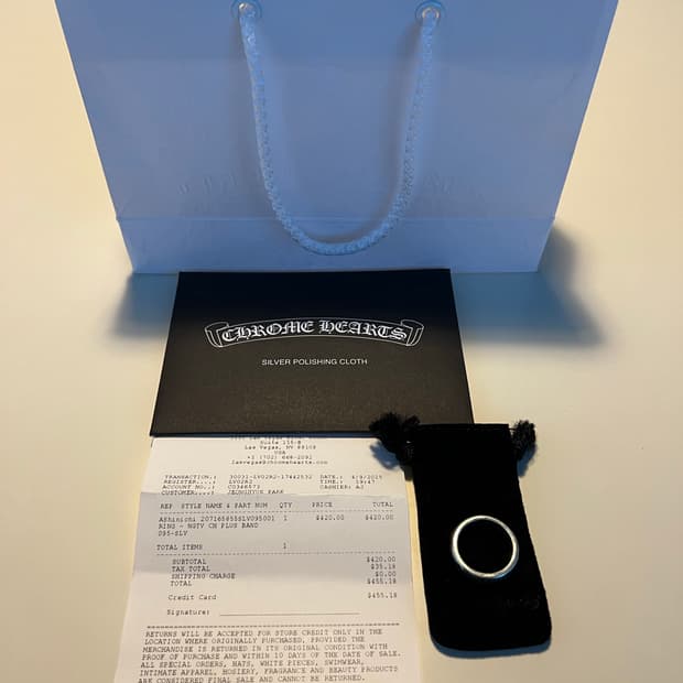 [us9.5] 크롬하츠 네거티브 플러스링