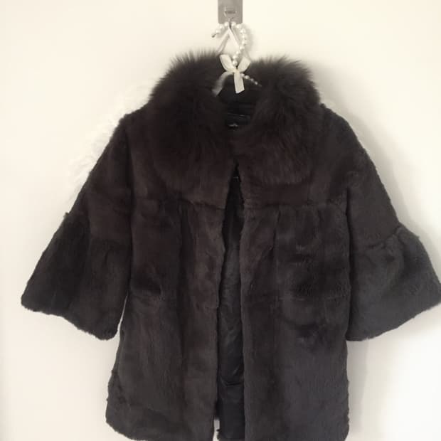 Vintage Rabbit fur coat