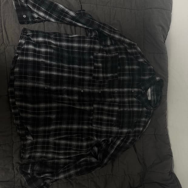 노메뉴얼 체크 셔츠 O.D CHECK SHIRT - BLACK