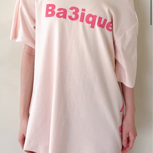 샵페어리 loose logo t-shirt (peach)
