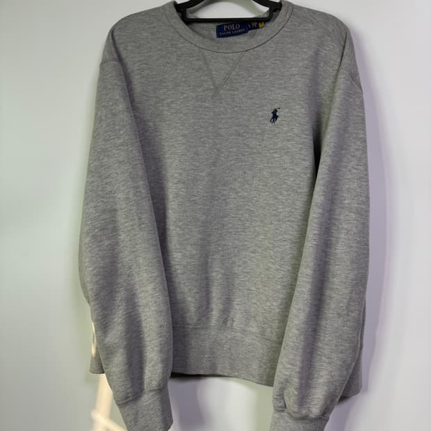 폴로 랄프로렌 기모 맨투맨 회색 L